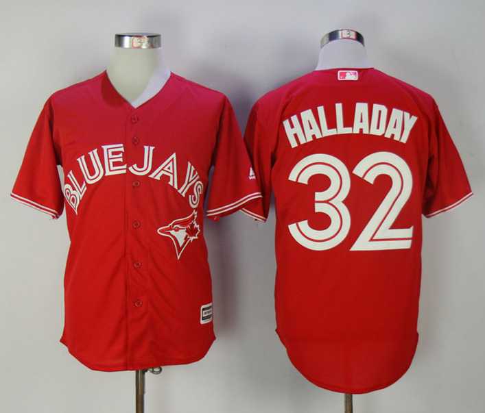 Toronto Blue Jays #32 Roy Halladay Red New Cool Base Stitched Jersey,We sell and wholesale Toronto Blue Jays #32 Roy Halladay Red New Cool Base Stitched Jersey on line form chian!